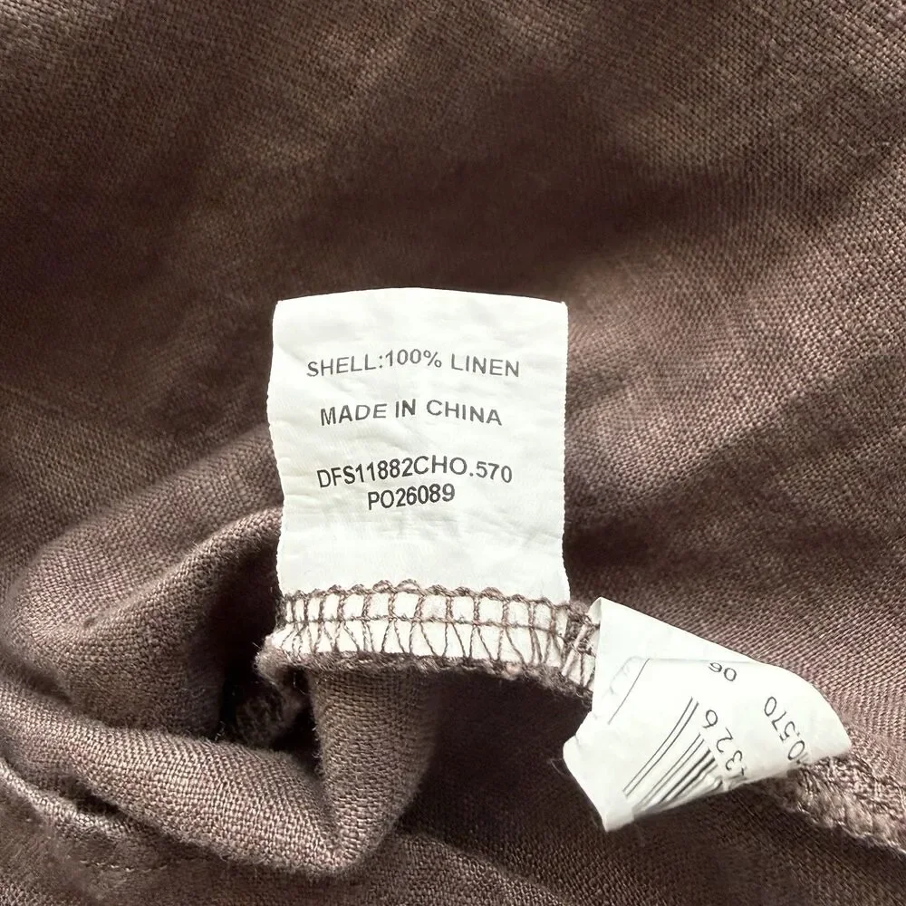 DISSH Jen Choc Maxi Dress Size 2 Brown A-Line Square Neck Strappy Coastal Resort - Picture 7 of 11